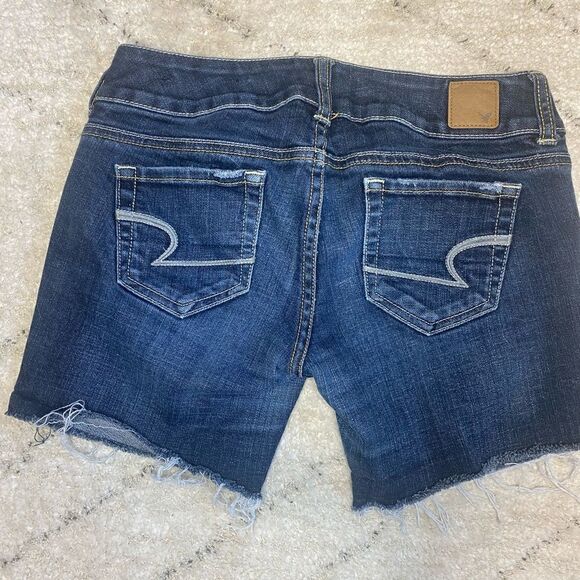 American Eagle Artist Stretch Denim Shorts Size 0 - Picture 2 of 2